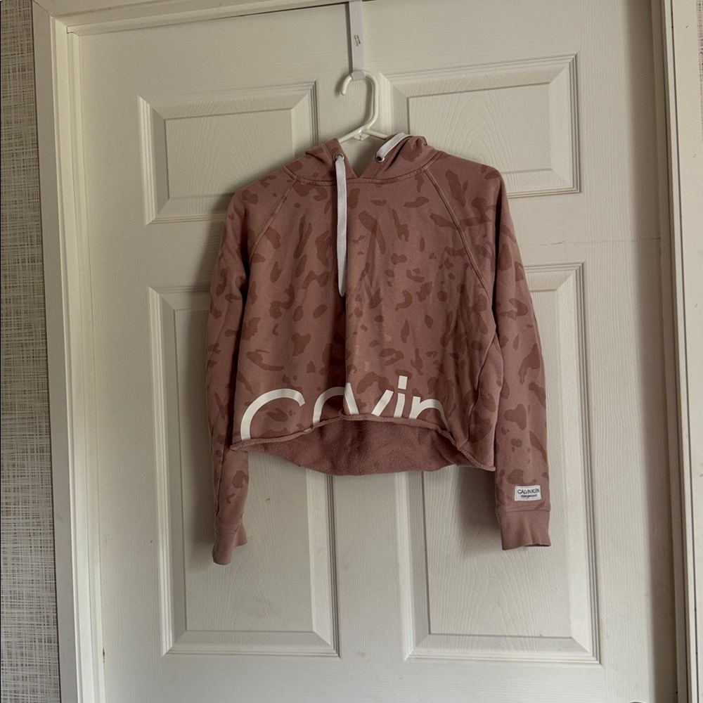 Calvin Klein Dusty Rose Abstract Hoodie